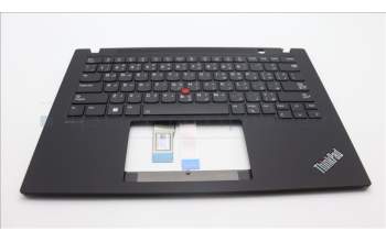 Lenovo 5M11L92804 C-Cover with keyboard, Arabic, Black, Backlight, US