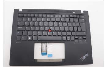 Lenovo 5M11L92810 C-Cover with keyboard, Brazil Portuguese, Black, Backlight, UK