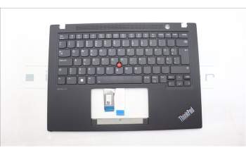 Lenovo 5M11L92836 C-Cover with keyboard, Estonian, Black, Backlight, UK