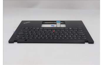 Lenovo 5M11L92890 C-Cover with keyboard, Norwegian, Black, Backlight, UK