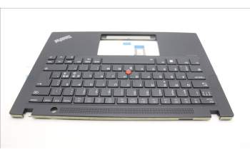 Lenovo 5M11L92896 C-Cover with keyboard, Nordic, Black, Backlight, UK