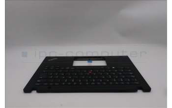 Lenovo 5M11L92958 C-Cover with keyboard, Belgian, Black, Backlight, WWAN, UK