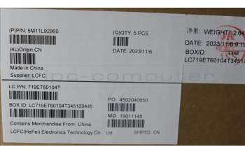 Lenovo 5M11L92960 C-Cover with keyboard, Belgian, Black, Backlight, WWAN, UK