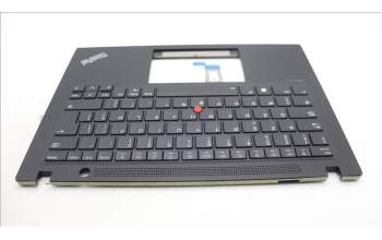Lenovo 5M11L92960 C-Cover with keyboard, Belgian, Black, Backlight, WWAN, UK