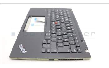 Lenovo 5M11L92966 C-Cover with keyboard, Bulgarian, Black, Backlight, WWAN, UK