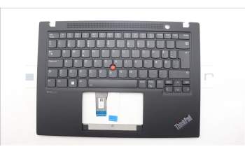 Lenovo 5M11L92980 C-Cover with keyboard, Danish, Black, Backlight, WWAN, UK