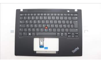 Lenovo 5M11L92996 C-Cover with keyboard, French, Black, Backlight, WWAN, US