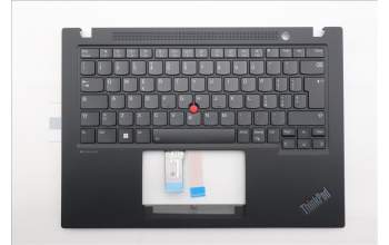 Lenovo 5M11L93026 C-Cover with keyboard, Italian, Black, Backlight, WWAN, UK