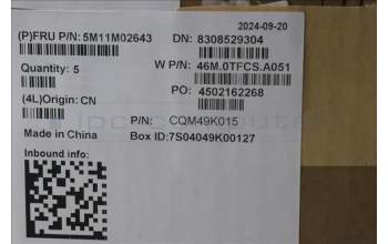 Lenovo 5M11M02643 C-Cover with keyboard, US English Euro, Non-Backlight, US