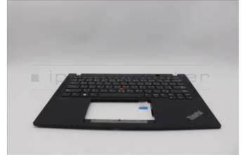 Lenovo 5M11M02920 C-Cover with keyboard, Arabic, Black, US