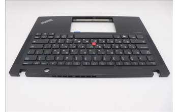 Lenovo 5M11M02962 C-Cover with keyboard, Hebrew, Black, US
