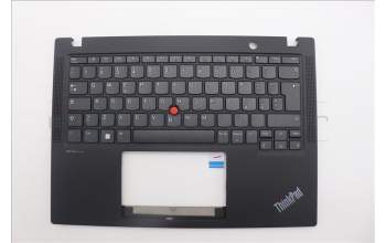 Lenovo 5M11M02971 C-Cover with keyboard, Italian, Black, UK
