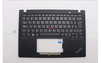 Lenovo 5M11M03001 C-Cover with keyboard, Spanish, Black, UK