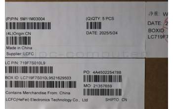 Lenovo 5M11M03004 C-Cover with keyboard, Swedish/Finnish, Black, UK