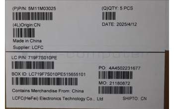 Lenovo 5M11M03025 C-Cover with keyboard, Ukraine, Black, US