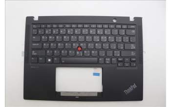Lenovo 5M11M03031 C-Cover with keyboard, Arabic, Black, Backlight, US