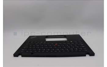 Lenovo 5M11M03034 C-Cover with keyboard, Belgian, Black, Backlight, UK