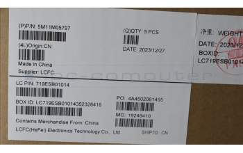 Lenovo 5M11M05797 MECH_ASM KBD BZL,WL,FPR,BK,SRX,ARA