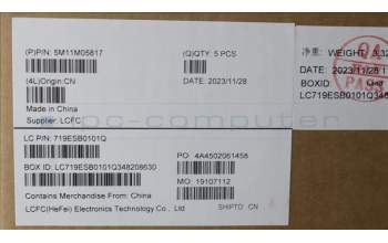 Lenovo 5M11M05817 MECH_ASM KBD BZL,WL,FPR,BK,SRX,KOR