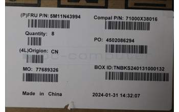 Lenovo 5M11N43994 JOC71_REAR_CVR_ASSY_CLOUD_GREY