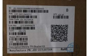 Lenovo 5M11N44157 FRU,MECH_ASM,Meisha TFX Bkt Kit