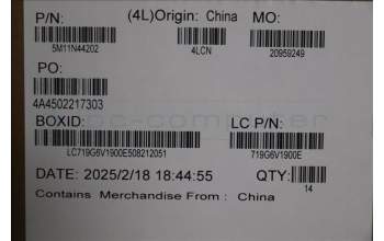 Lenovo 5M11N44202 F/bezel Assy,T5 Gen10_30L,HK