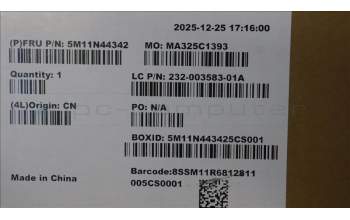 Lenovo 5M11N44342 Lenovo LCD Module, 27\", WQHD, Non-Touch, Anti-Glare, IPS, 99%SRGB