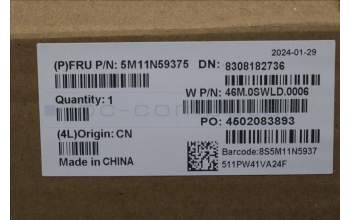 Lenovo 5M11N59375 Lenovo LCD Module,12.2\",WUXGA,Touch,Glare,Anti-smudge,IPS,300nit,50%NTSC