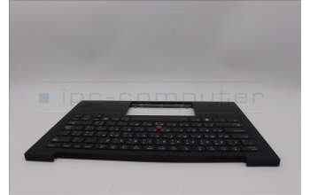 Lenovo 5M11N61081 C-Cover with keyboard, Arabic, Deep Black, FingerPrint Reader, WLAN, US