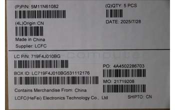 Lenovo 5M11N61082 C-Cover with keyboard, Belgian, Deep Black, FingerPrint Reader, WLAN, UK