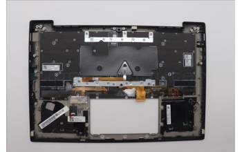 Lenovo 5M11N61086 C-Cover with keyboard, Czech Slovakian, Deep Black, FingerPrint Reader, WLAN, UK