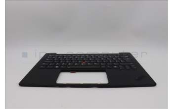Lenovo 5M11N61096 C-Cover with keyboard, Hungarian, Deep Black, FingerPrint Reader, WLAN, UK