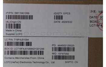 Lenovo 5M11N61099 C-Cover with keyboard, Japanese, Deep Black, FingerPrint Reader, WLAN, JP