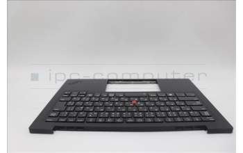 Lenovo 5M11N61099 C-Cover with keyboard, Japanese, Deep Black, FingerPrint Reader, WLAN, JP