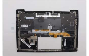 Lenovo 5M11N61121 C-Cover with keyboard, Bulgarian, Deep Black, FingerPrint Reader, WLAN, UK