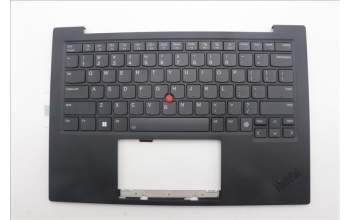 Lenovo 5M11N61125 C-Cover with keyboard, USA English, Deep Black, FingerPrint Reader, WLAN, US
