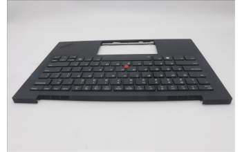 Lenovo 5M11N61125 C-Cover with keyboard, USA English, Deep Black, FingerPrint Reader, WLAN, US