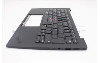 Lenovo 5M11N61134 C-Cover with keyboard, Icelandic, Deep Black, FingerPrint Reader, WLAN, UK