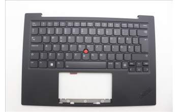 Lenovo 5M11N61146 C-Cover with keyboard, Swedish/Finnish, Deep Black, FingerPrint Reader, WLAN, UK