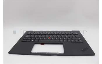 Lenovo 5M11N61150 C-Cover with keyboard, Turkish, Deep Black, FingerPrint Reader, WLAN, UK