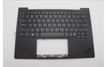 Lenovo 5M11N61162 C-Cover with keyboard, USA English, Deep Black, FingerPrint Reader, WWAN, US