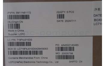 Lenovo 5M11N61172 MECH_ASM GRP_KBD_BZL_ITA_WW_DB_CHY