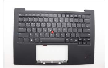 Lenovo 5M11N61174 C-Cover with keyboard, Korean, Deep Black, FingerPrint Reader, WWAN, US