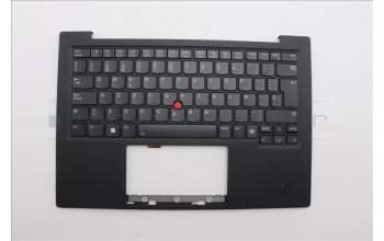 Lenovo 5M11N61182 C-Cover with keyboard,Spanish,Deep Black,FingerPrint Reader,WWAN