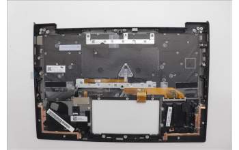 Lenovo 5M11N61195 C-Cover with keyboard, Bulgarian, Deep Black, FingerPrint Reader, WWAN, UK