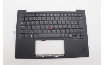 Lenovo 5M11N61197 C-Cover with keyboard, Czech Slovakian, Deep Black, FingerPrint Reader, WWAN, UK