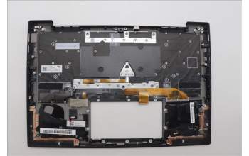 Lenovo 5M11N61197 C-Cover with keyboard, Czech Slovakian, Deep Black, FingerPrint Reader, WWAN, UK