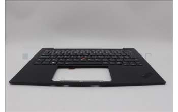 Lenovo 5M11N61197 C-Cover with keyboard, Czech Slovakian, Deep Black, FingerPrint Reader, WWAN, UK