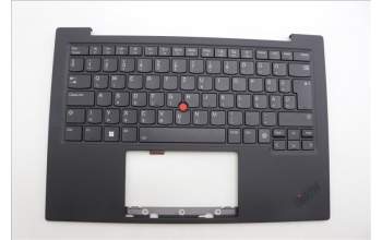 Lenovo 5M11N61207 C-Cover with keyboard, Hungarian, Deep Black, FingerPrint Reader, WWAN, UK