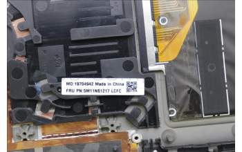 Lenovo 5M11N61217 C-Cover with keyboard, Russian, Deep Black, FingerPrint Reader, WWAN, US